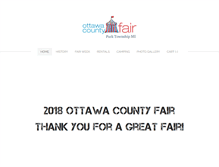 Tablet Screenshot of ottawacountyfair.com